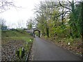 Road on a former railway, Monkton Combe