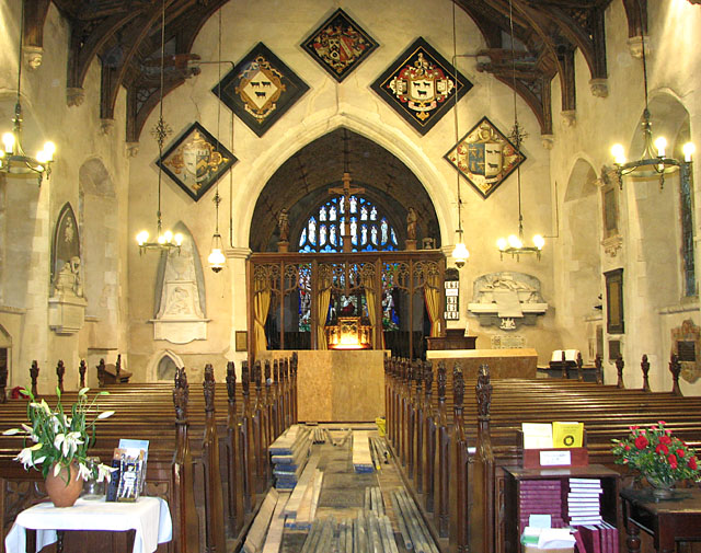 All Saints' church in Hawstead - view east