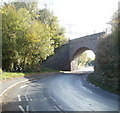 Arch bridge on a sharp bend in B4246