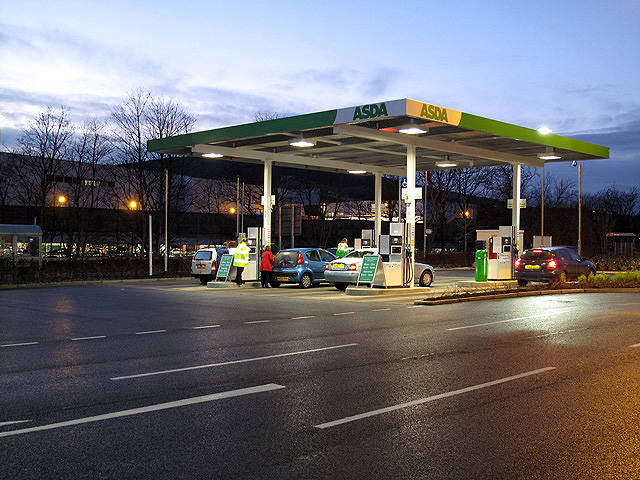 A new petrol station at ASDA, Galashiels © Walter Baxter :: Geograph ...