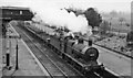 Ampthill Station remains, with a Down goods passing