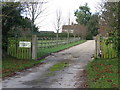 Driveway to Woodington House off Woodington Road