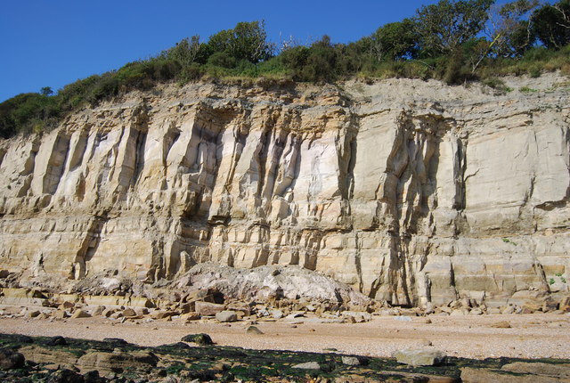 Earthflow at the base of the cliffs,... © N Chadwick cc-by-sa/2.0 ...