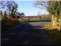 The road at North Marden looking west