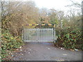 Side entrance gates to Wenvoe Quarry