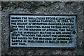 Plaque on wall, Inveraray