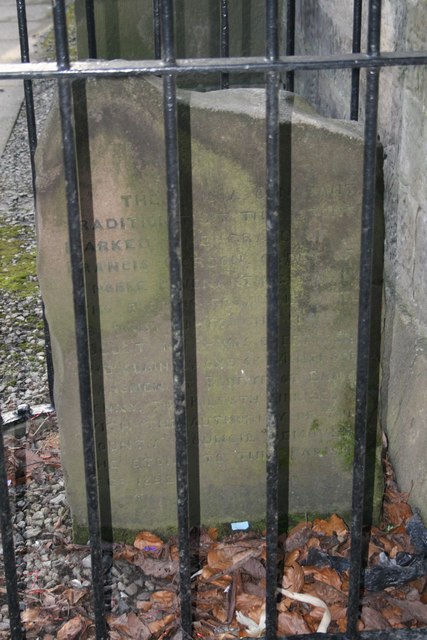 Francis Gordon's gravestone, Kilsyth Burns and Old Parish Church