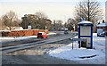 Babworth Road in the snow 