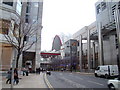 View of Canary Wharf DLR station from Canada Square