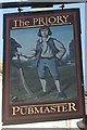 The Priory sign