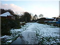 A cycle path leading to the town centre