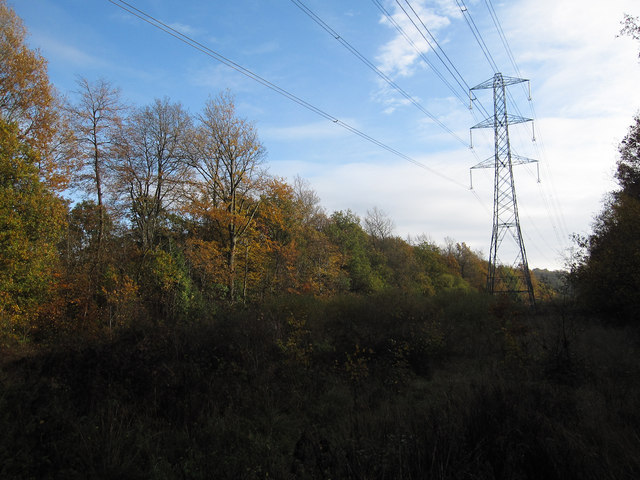 Electricity cables through Great Oaks