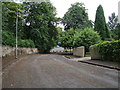 West end of Rowan Road where it descends to Dumbreck Road