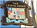 ST1382 : Heraldic pub sign, The Lewis Arms, Tongwynlais by Jaggery