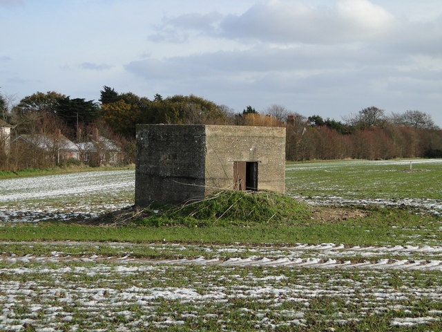 A rare First World War hexagonal pillbox... © Adrian S Pye :: Geograph ...