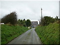 Approaching the road junction, Carnhedryn