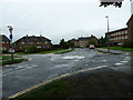 Mini-roundabout in Blackbridge Lane