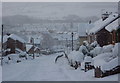 Castle Lane and Carr Vale under snow