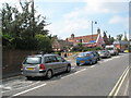 Queued traffic in Lime Kiln Quay Road