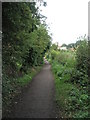 Path from the A144 towards the town centre