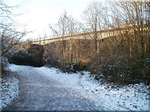 ST1381 : River Taff M4 motorway bridge, Cardiff by Jaggery