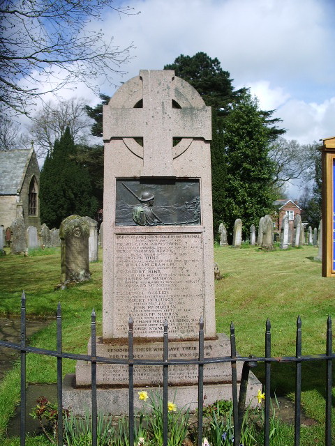 The Parish Church of St Mary the Virgin, Rockcliffe and Cargo, War Memorial
