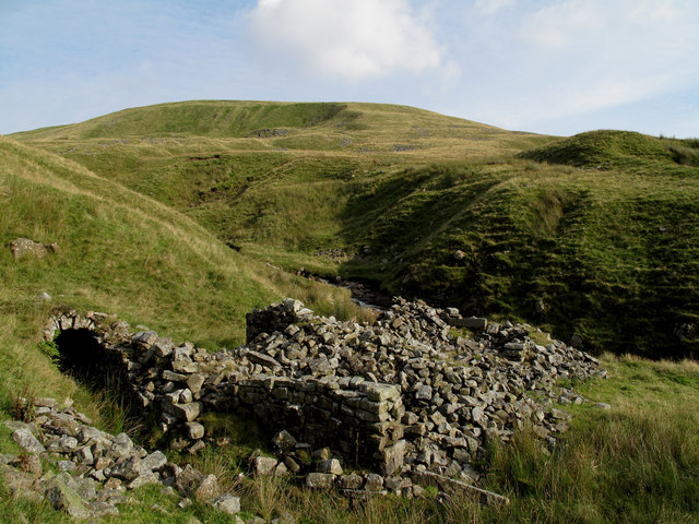 Mine site beside Middle Tongue Beck