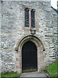 SD3785 : St Mary's Church, Staveley-in-Cartmel, Doorway by Alexander P Kapp