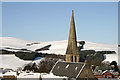 A church spire in Selkirk