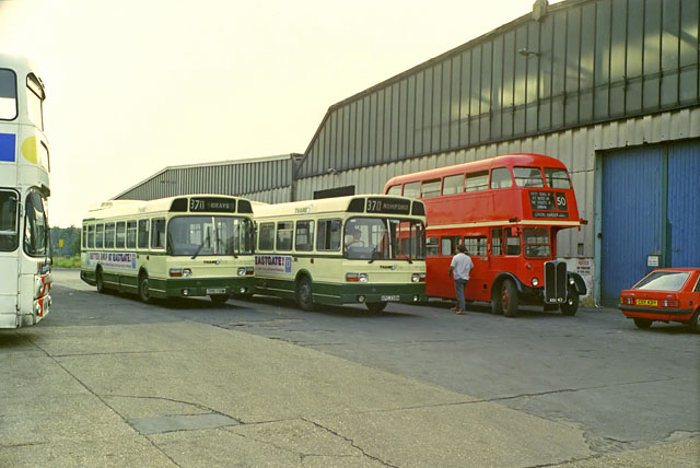 Grays Bus Garage 1989 C Robin Webster Geograph Britain And Ireland