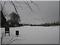 Snow covered Gillingham Golf Course