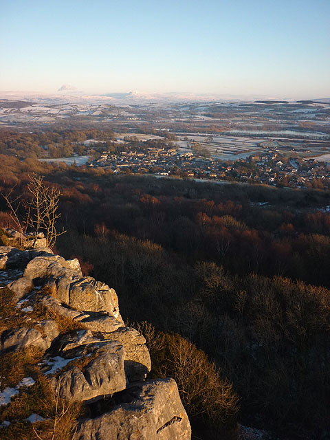 The view from Warton Upper Crag