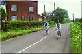 Cycling past the old mill, Cock Green, 1985