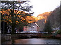 Late winter sun on the top of the gorge