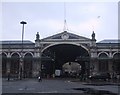 The road runs through Smithfield Market