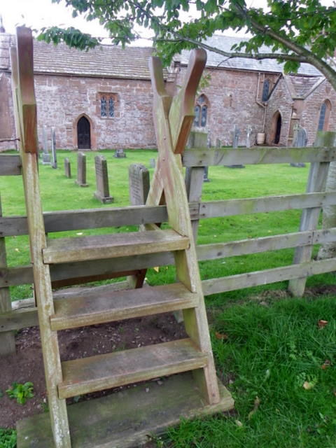 Ladder stile, St Cuthbert's Church