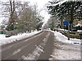 Snow in Epsom Road (A246)