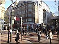 Birmingham:city centre scene at corner of New Street and Corporation Street