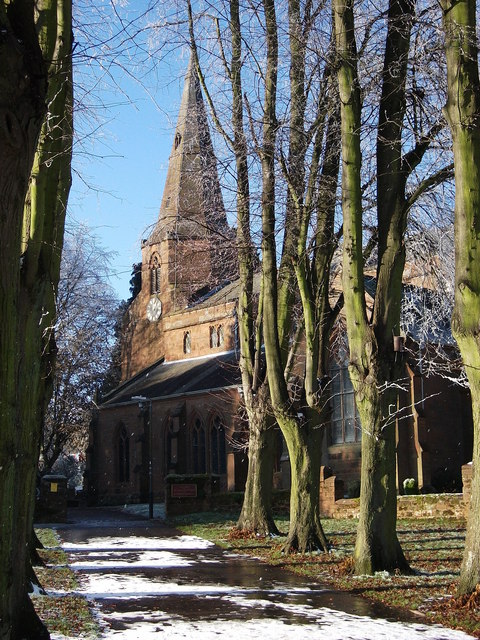 St.Nicholas Church on a frosty morning