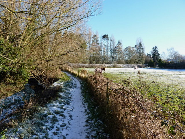 Footpath near Hill Croft Farm
