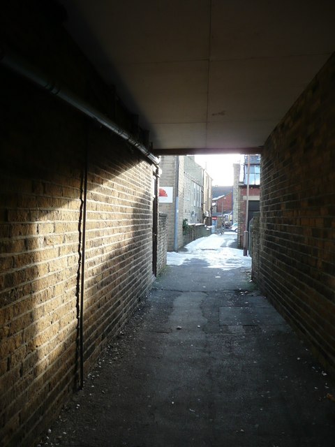 Passage from Commercial Street to Park Row, Brighouse