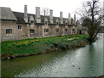 TF0306 : Lord Burghley's Hospital, Stamford, seen from the Town Bridge by Stefan Czapski