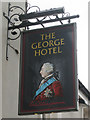 The George Hotel sign