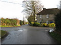 Crossroads at the end of Green Lane