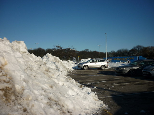 The car park at Blyth Services on the A1