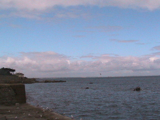 Dublin Bay and the seafront in Sandycove