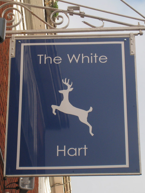 The White Hart sign