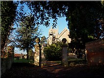 ST9063 : The Gate to Melksham Churchyard by tristan forward