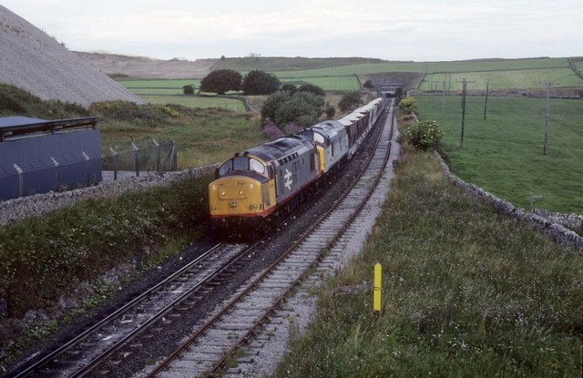 Train load of Limestone for processing © roger geach :: Geograph ...