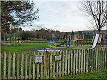 TQ3315 : Play area, Ditchling Recreation Ground by Robin Webster